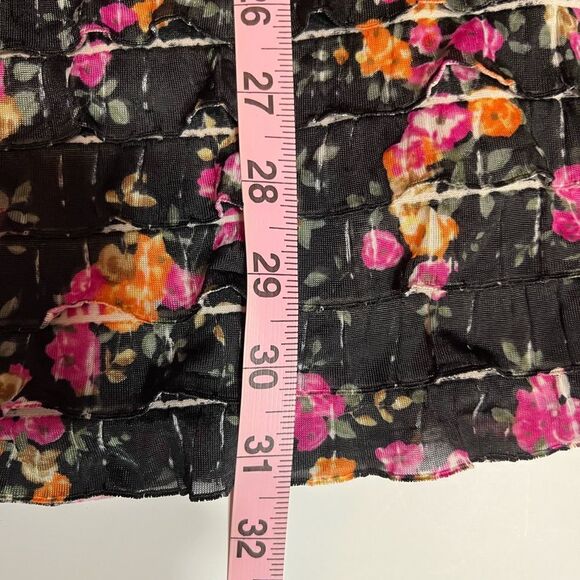 Free People Floral Ruffle Mini Dress - Picture 14 of 15